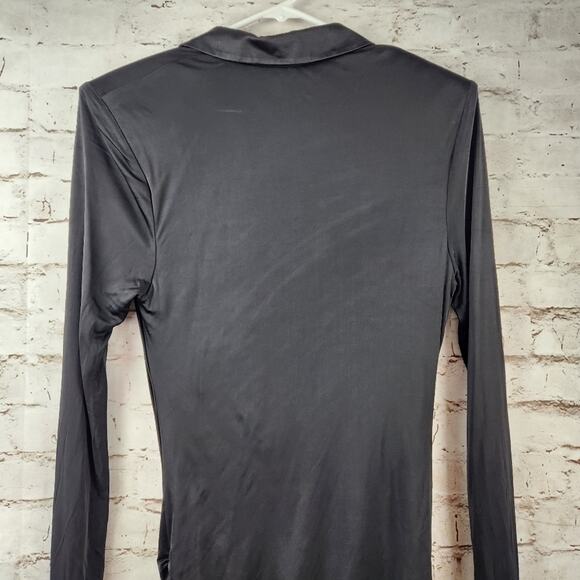 GAUGE81 Utena Dress in Black Size Large Long Sleeve Plunging Neckline - Picture 8 of 12